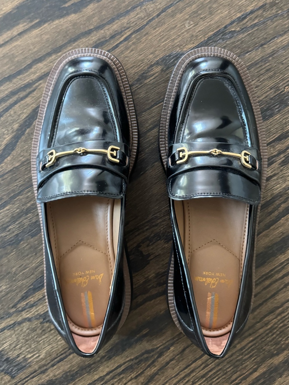 Sam Edelman Loraine Bit Loafers in Black Patent Women’s Size 8